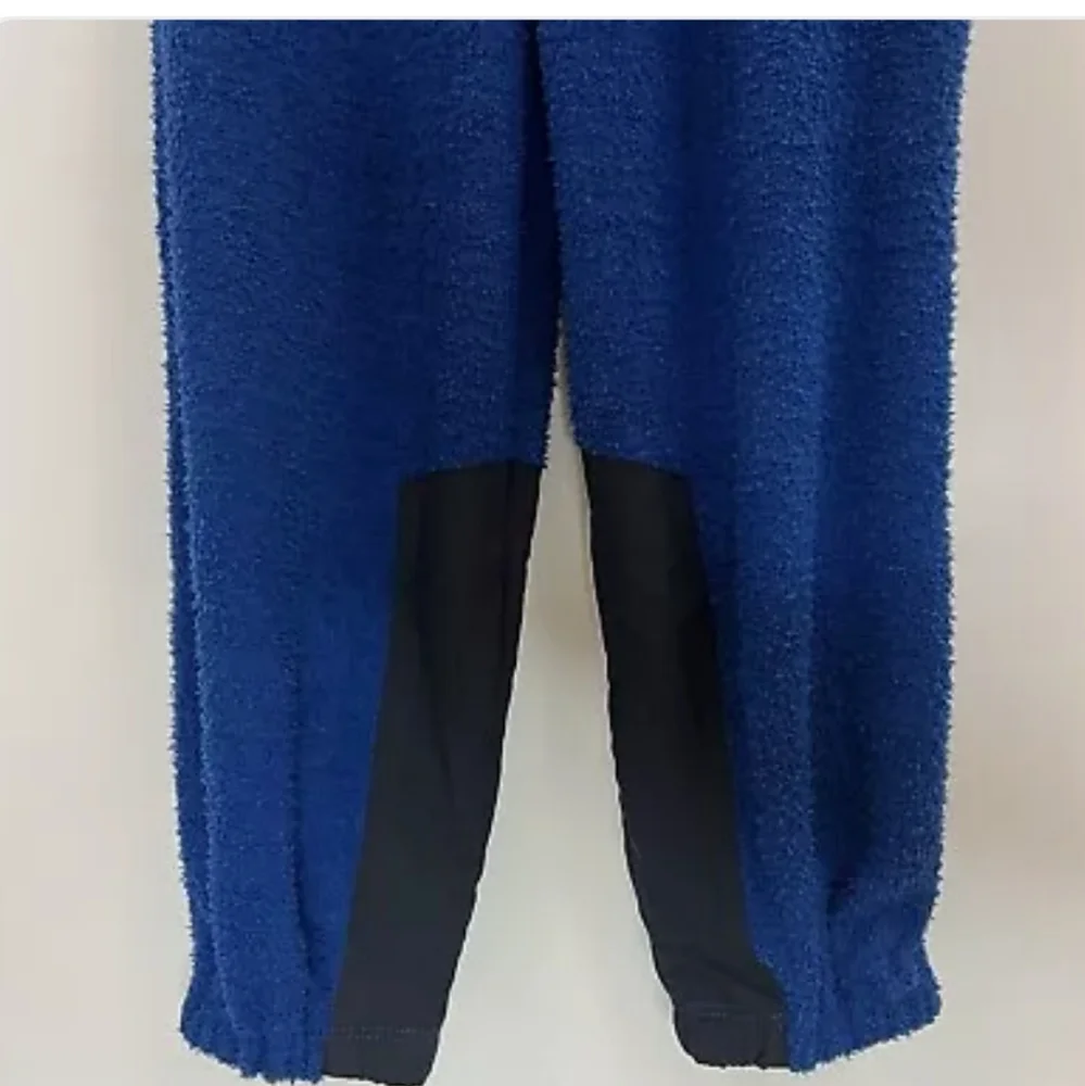 NWT Free People Movement Blue Cuddle Up Fleece Tie Waist Cozy Pants Joggers - Picture 4 of 8